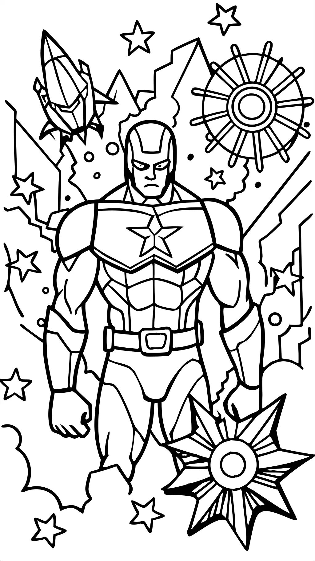 marvel coloring page